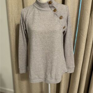 French Laundry Light Gray Knit Top